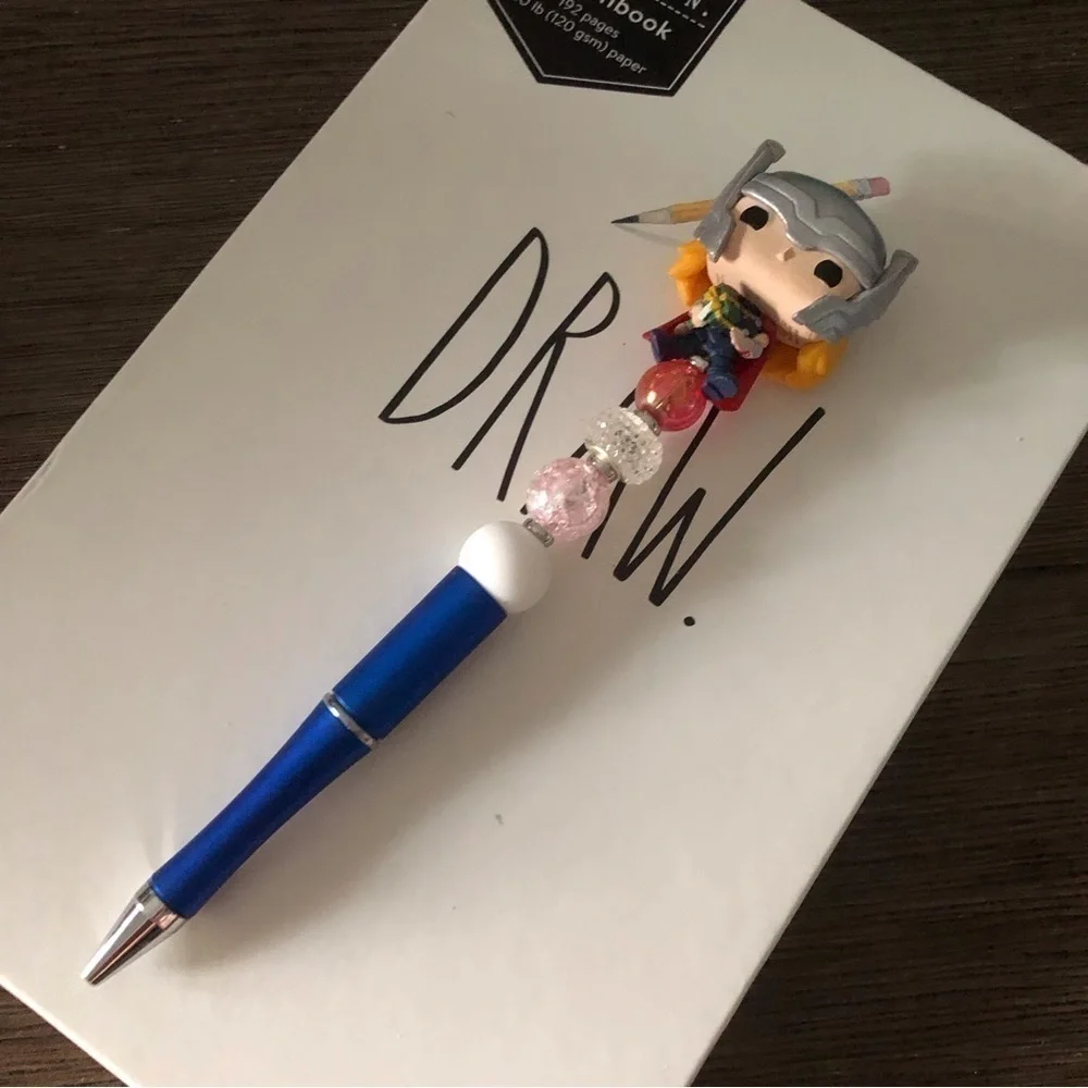 Marvel handmade beaded pen: Thor
